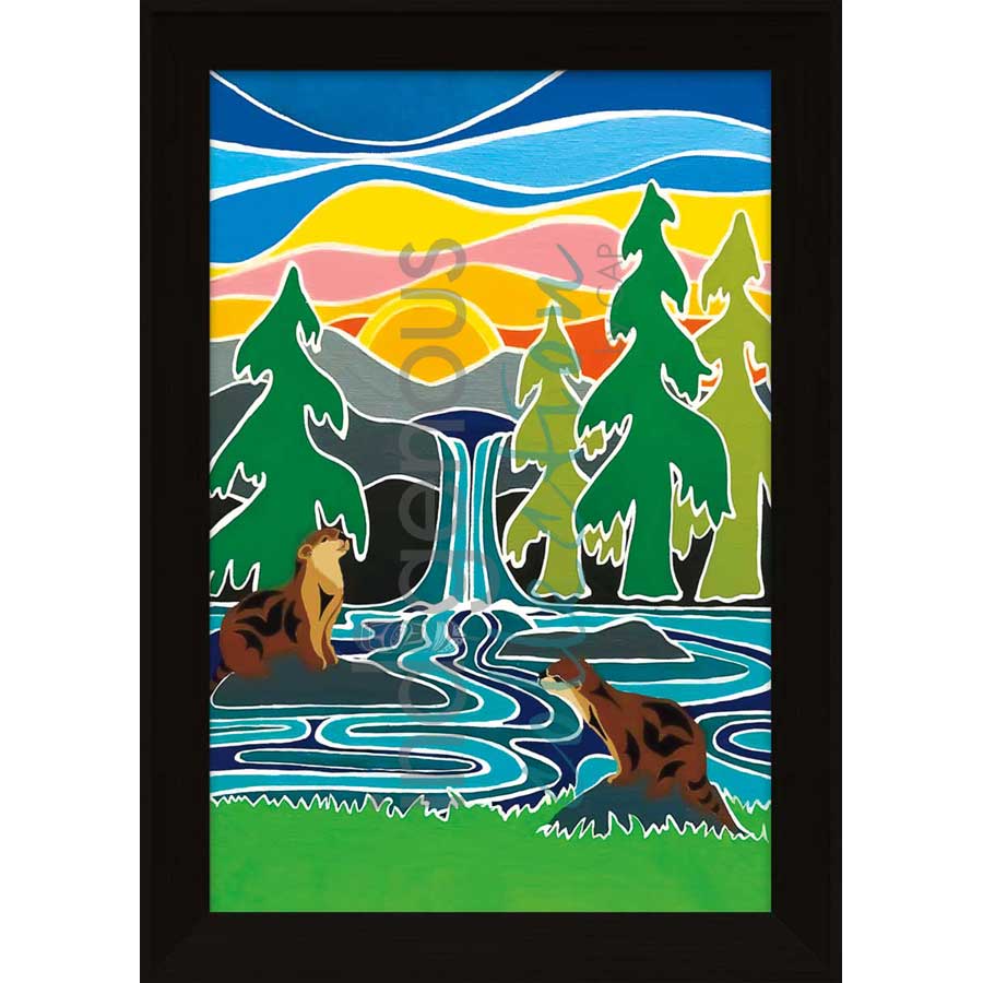 Otter Be Fun by artist Shelley Davies - Coast Salish. Indigenous Collection