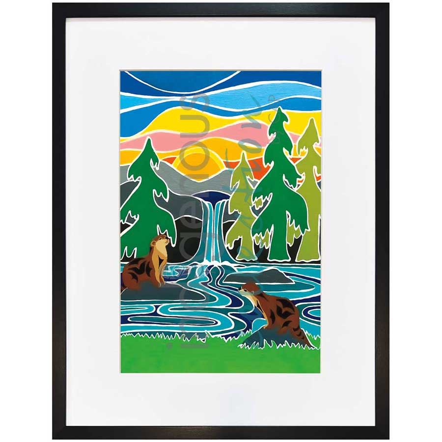 Otter Be Fun by artist Shelley Davies - Coast Salish. Indigenous Collection