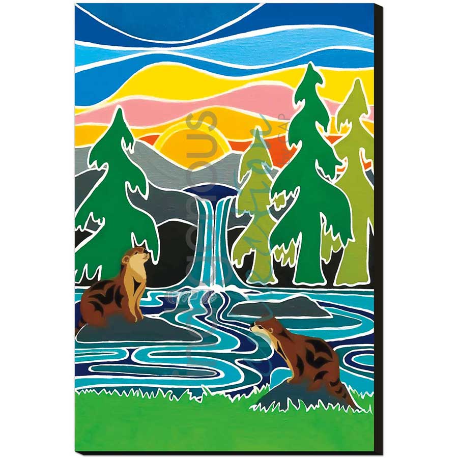 Otter Be Fun by artist Shelley Davies - Coast Salish. Indigenous Collection