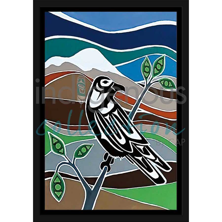 Awaiting a Partner by artist Shelley Davies - Coast Salish. Indigenous Collection