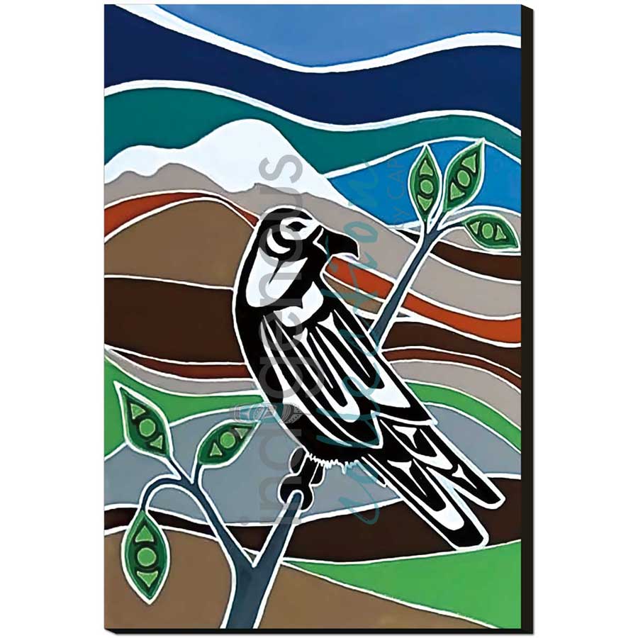 Awaiting a Partner by artist Shelley Davies - Coast Salish. Indigenous Collection
