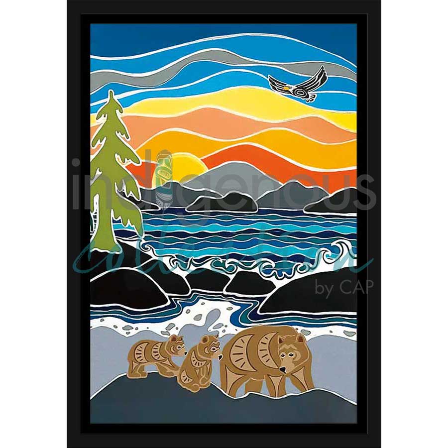 Follow Me by artist Shelley Davies - Coast Salish. Indigenous Collection