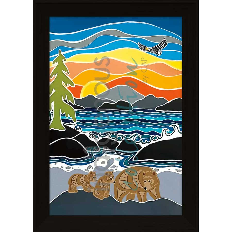 Follow Me by artist Shelley Davies - Coast Salish. Indigenous Collection