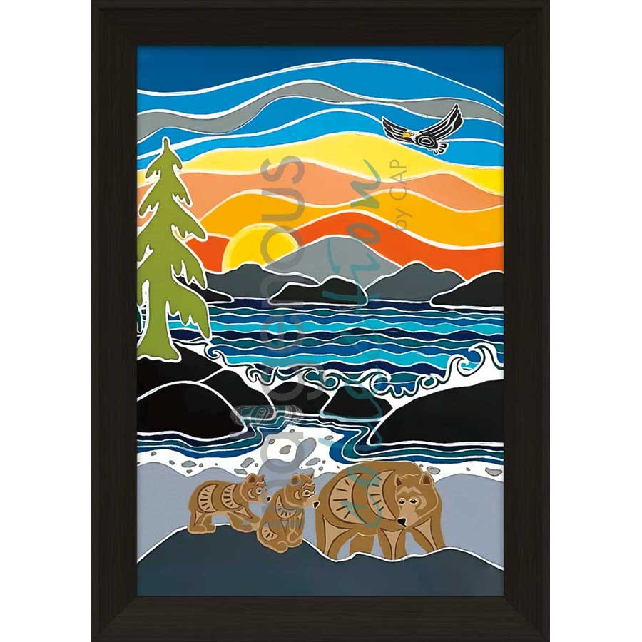 Follow Me by artist Shelley Davies - Coast Salish. Indigenous Collection