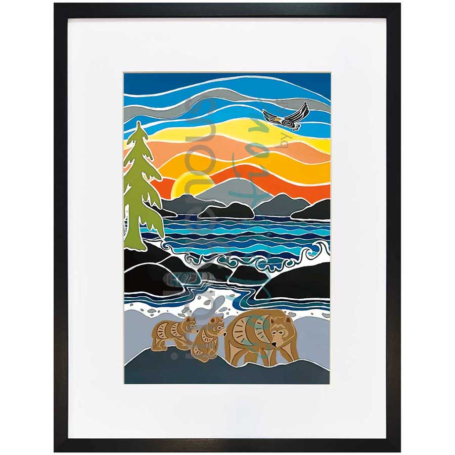 Follow Me by artist Shelley Davies - Coast Salish. Indigenous Collection