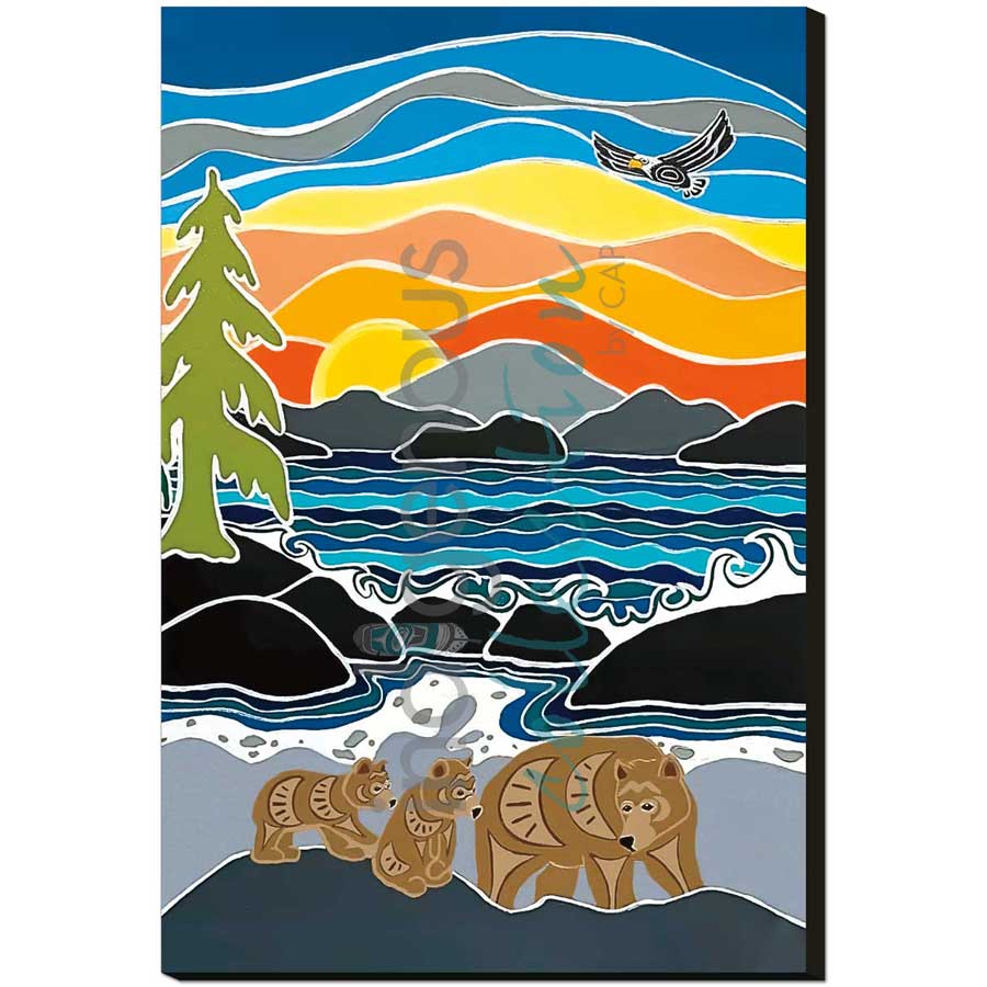 Follow Me by artist Shelley Davies - Coast Salish. Indigenous Collection
