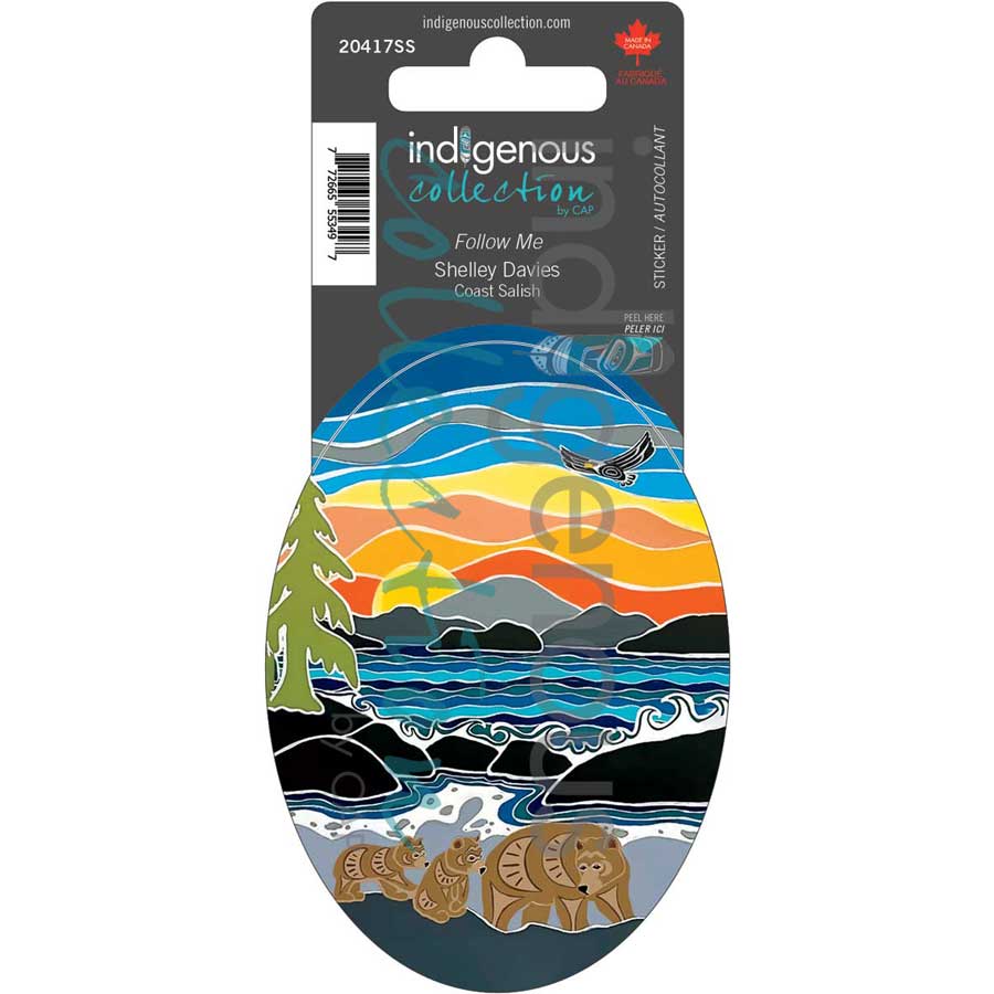 Follow Me Sticker by artist Shelley Davies