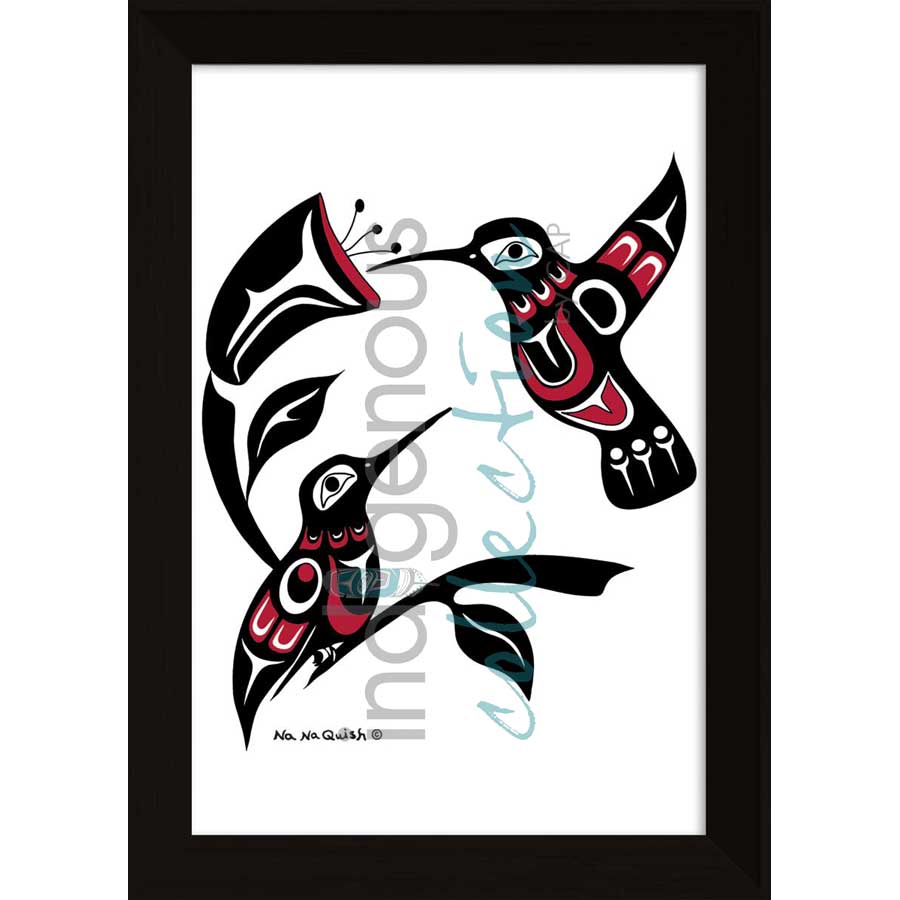 Hummers by artist Na Na Quish - Nuu-chah-nulth . Indigenous Collection
