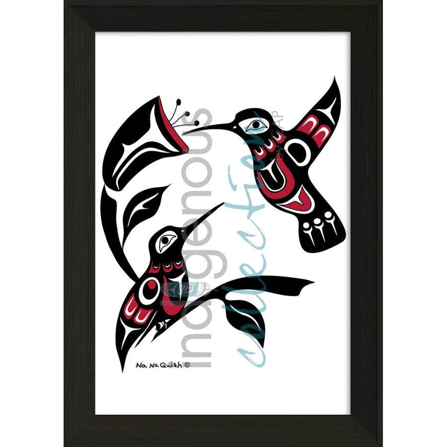 Hummers by artist Na Na Quish - Nuu-chah-nulth . Indigenous Collection
