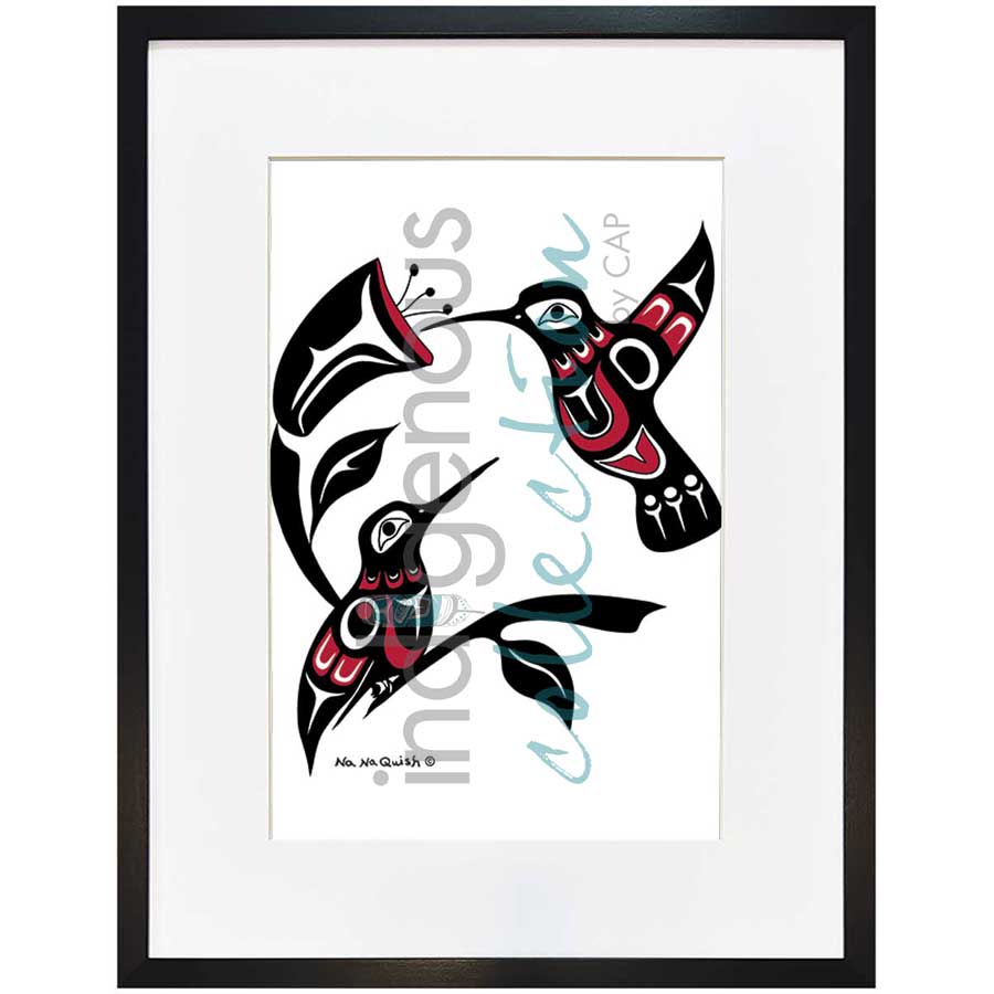 Hummers by artist Na Na Quish - Nuu-chah-nulth . Indigenous Collection