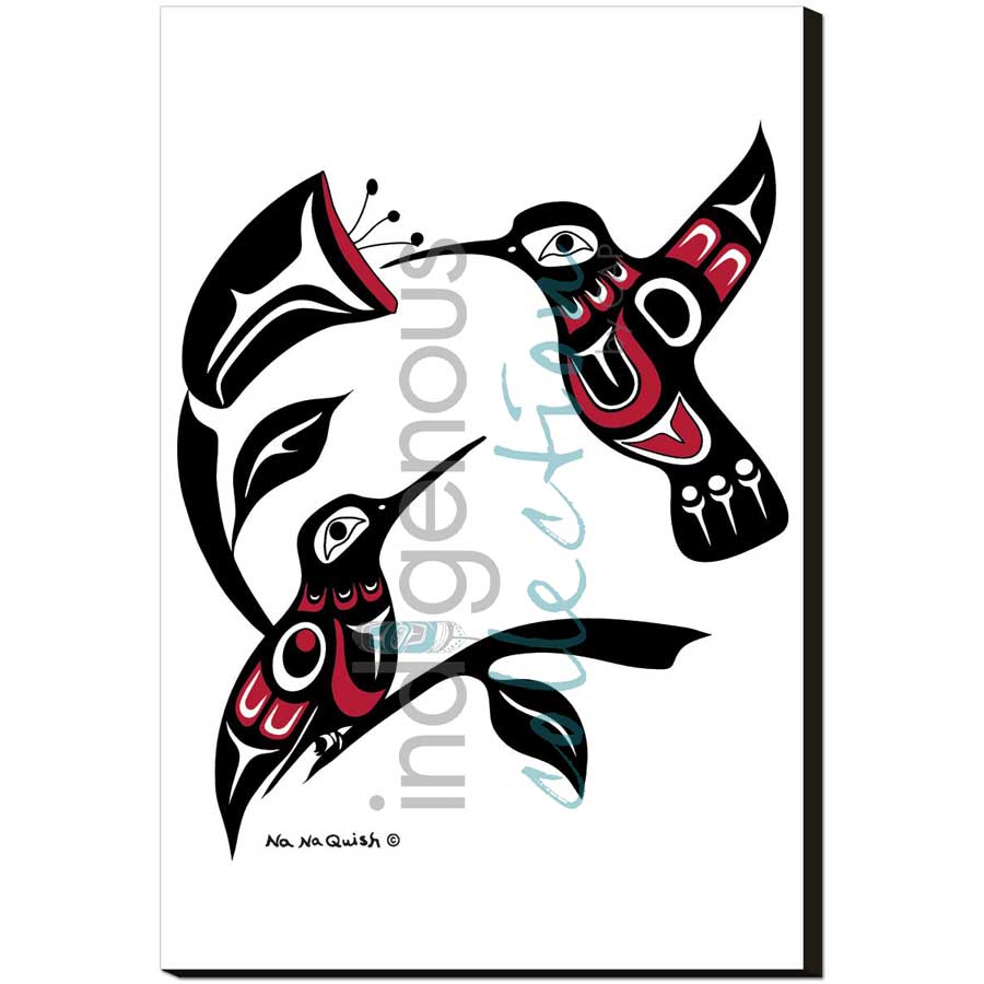 Hummers by artist Na Na Quish - Nuu-chah-nulth . Indigenous Collection