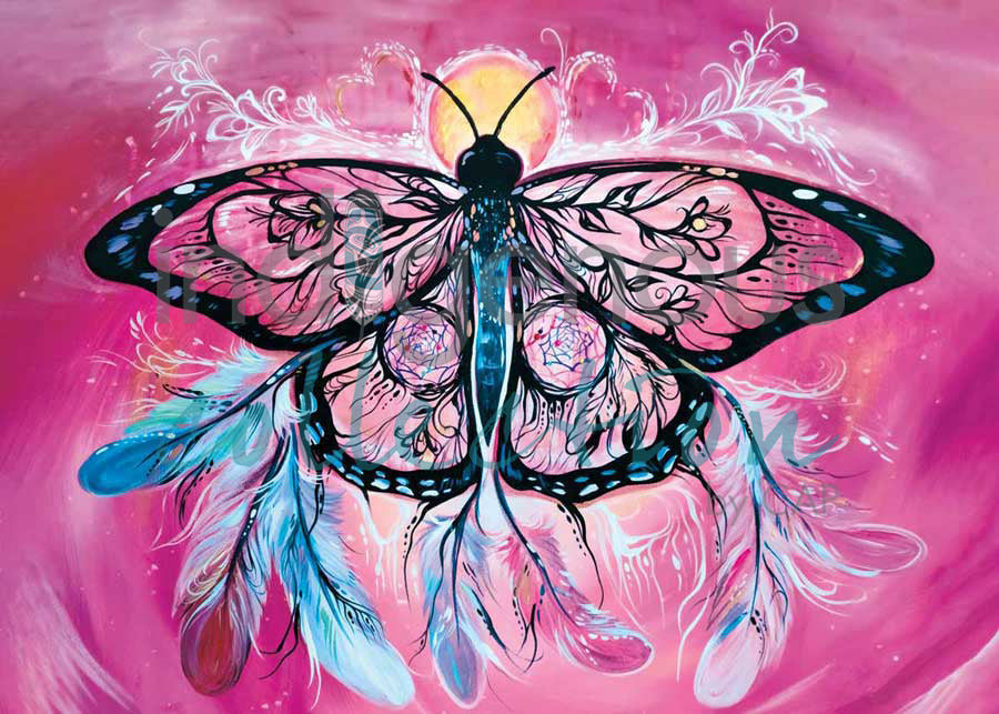 Butterfly Dreamcatcher by artist Carla Joseph