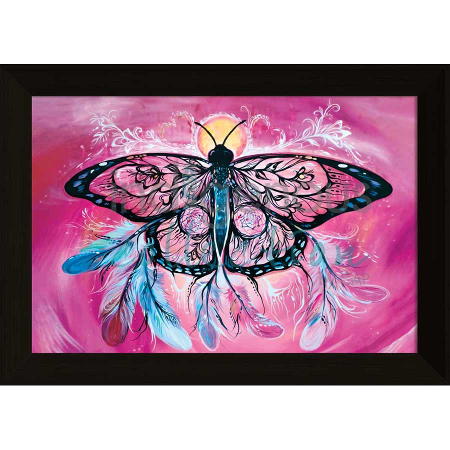 Butterfly Dreamcatcher by artist Carla Joseph - Métis/Cree. Indigenous Collection