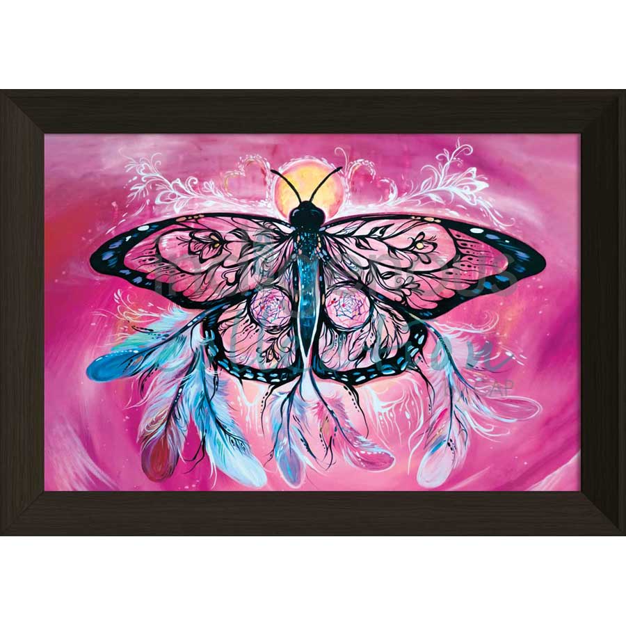 Butterfly Dreamcatcher by artist Carla Joseph - Métis/Cree. Indigenous Collection