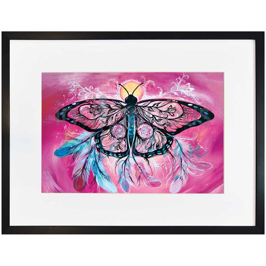 Butterfly Dreamcatcher by artist Carla Joseph - Métis/Cree. Indigenous Collection