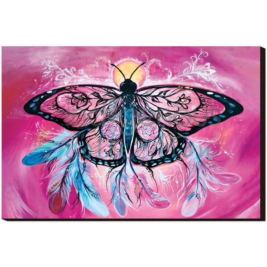 Butterfly Dreamcatcher by artist Carla Joseph - Métis/Cree. Indigenous Collection