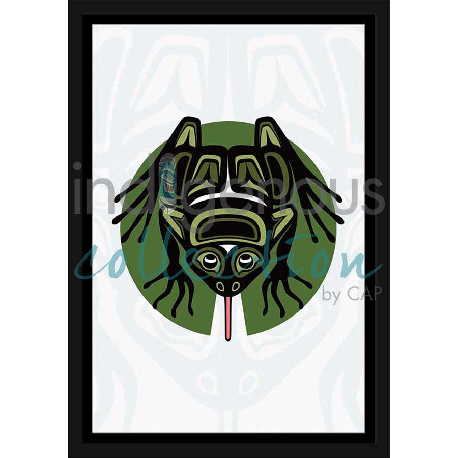 Frog by artist Chantelle Trainor-Matties - Nisga'a/Métis. Indigenous Collection