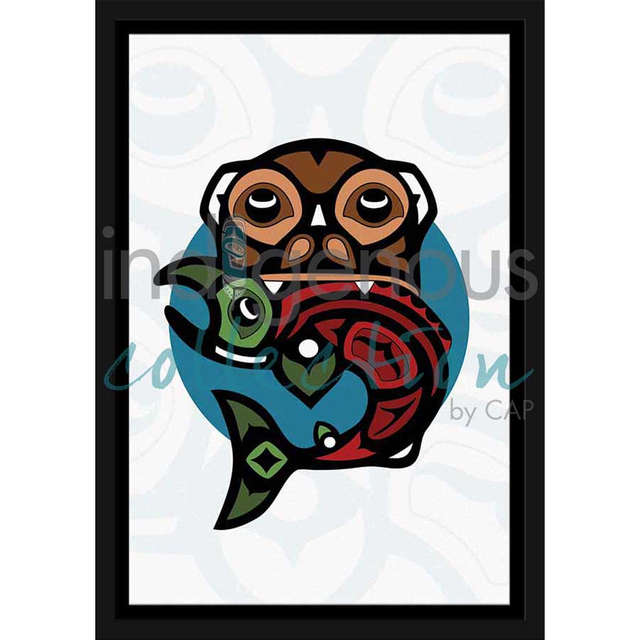 Otter and Salmon by artist Chantelle Trainor-Matties - Nisga'a/Métis. Indigenous Collection