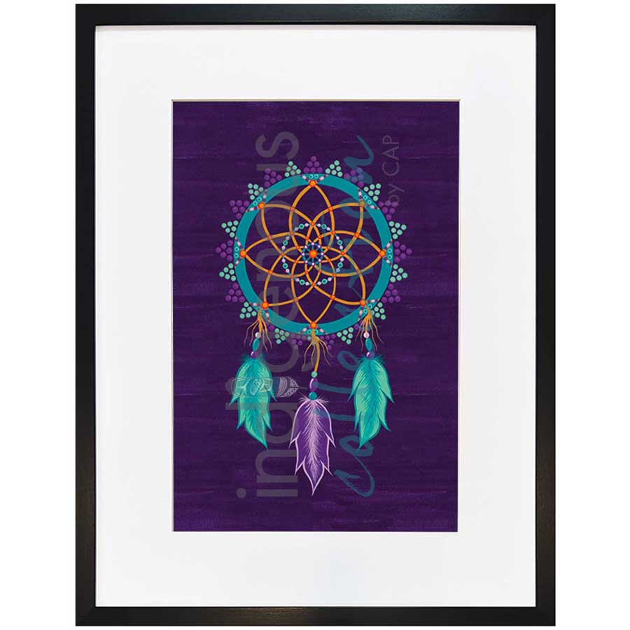 Dreamcatcher by artist Tracey Metallic - Mi'gmaq. Indigenous Collection