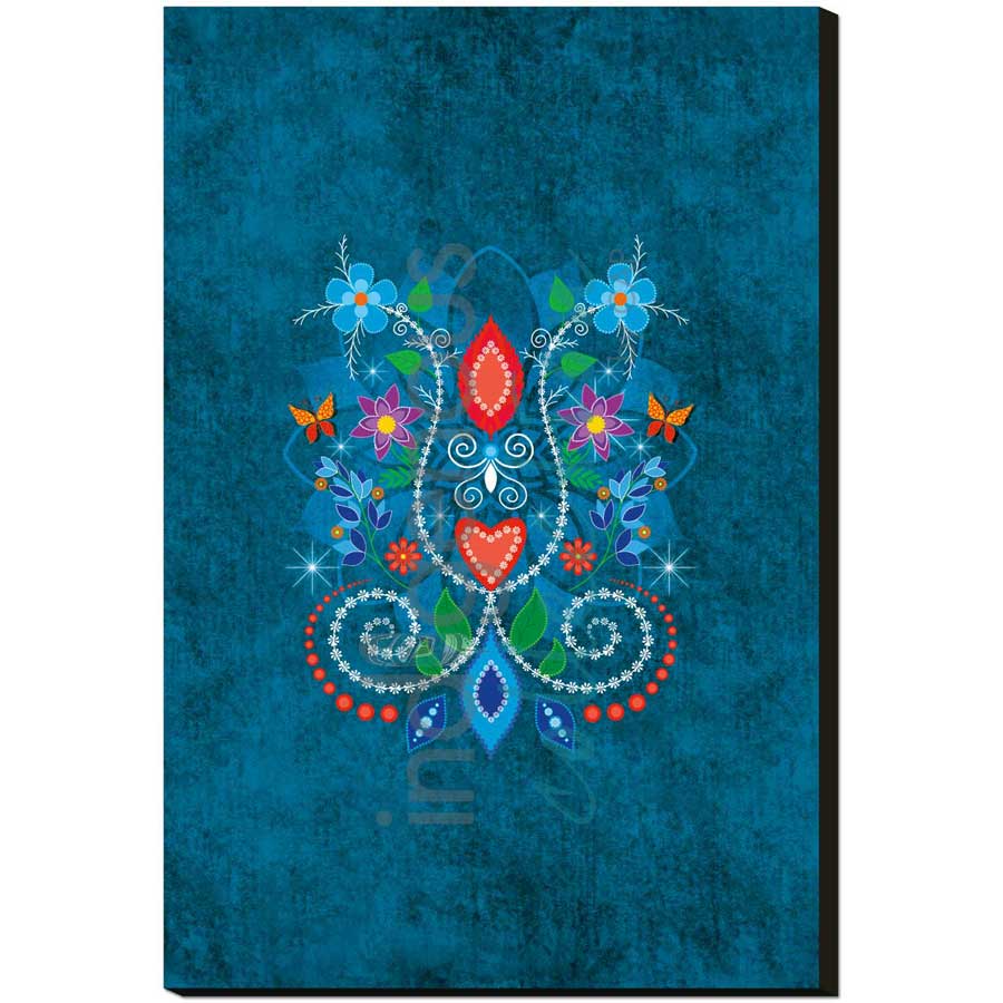 Floral Scroll by artist Tracey Metallic - Mi'gmaq. Indigenous Collection