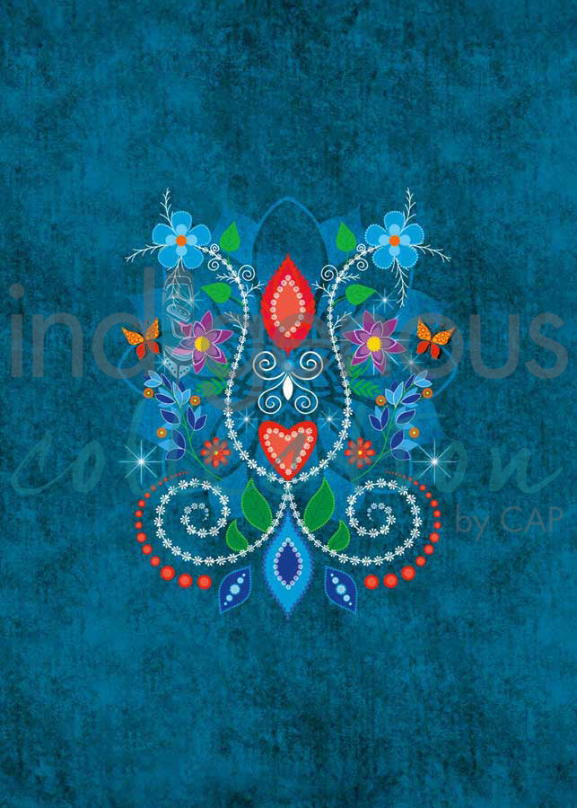 Floral Scroll by artist Tracey Metallic