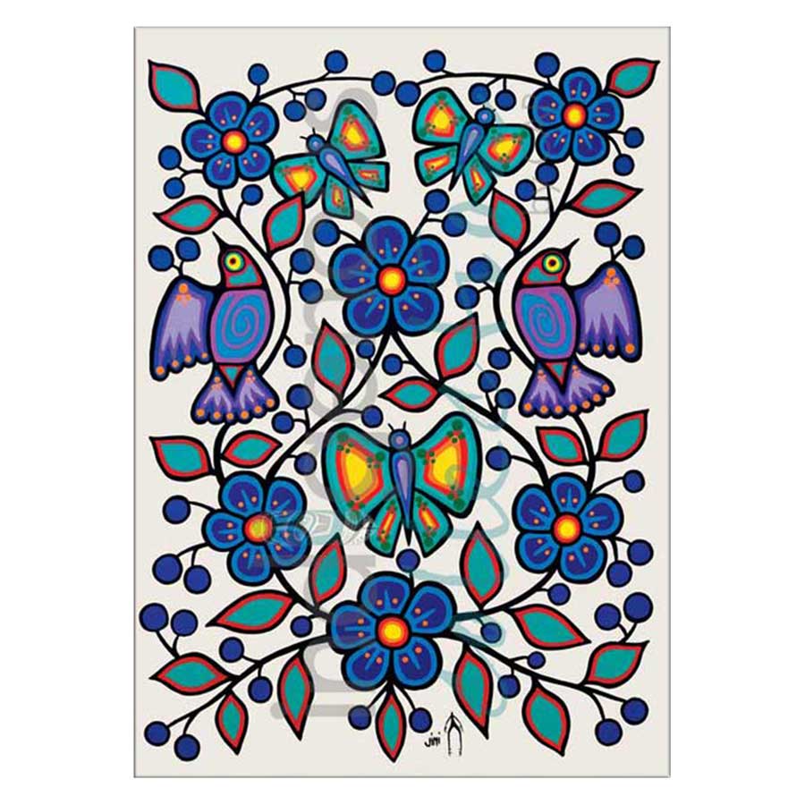 White Floral Garden Canvas Prints