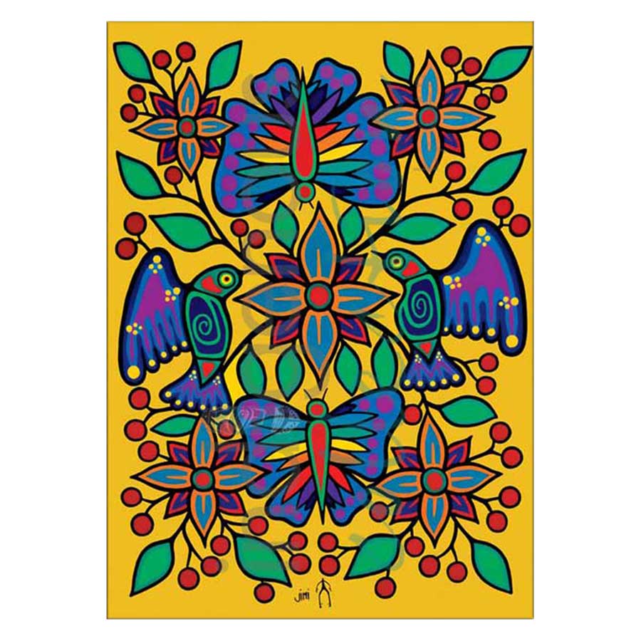 Yellow Floral Garden Canvas Prints