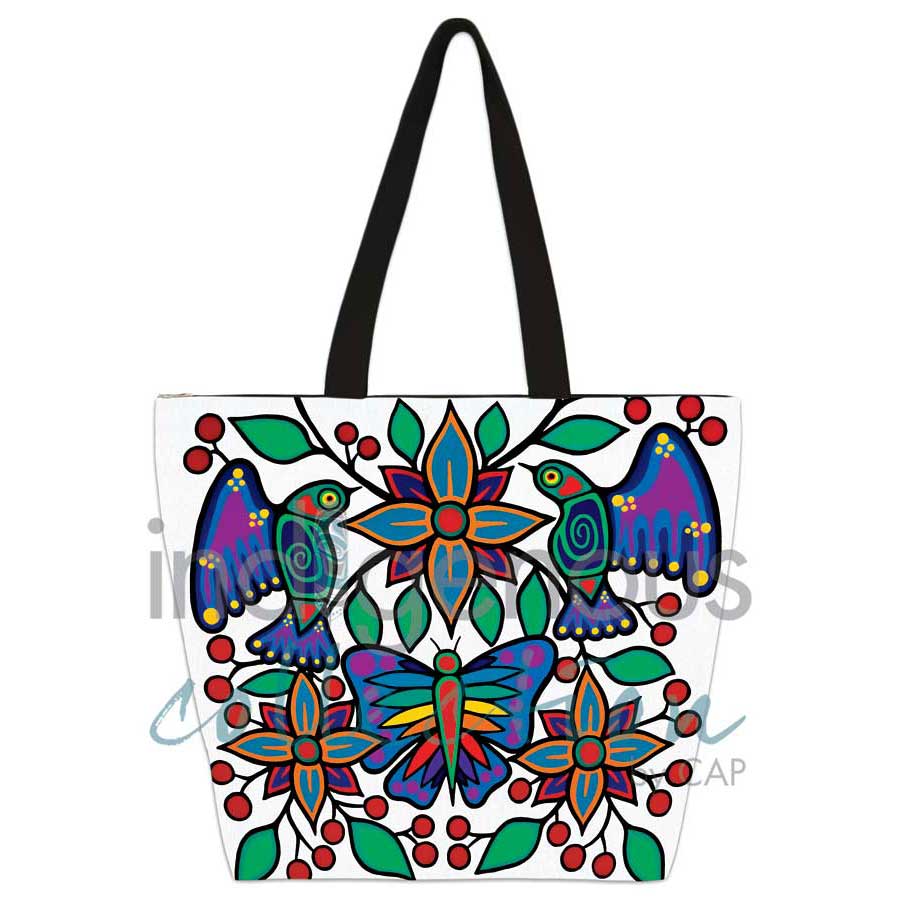 Floral Garden Large Tote Bag