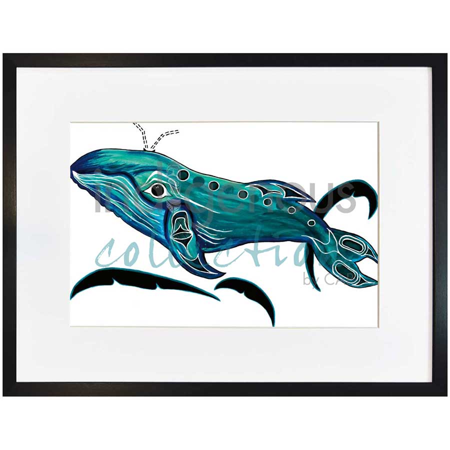 Whale by artist Diane Levesque - Kwakwaka'wakw. Indigenous Collection