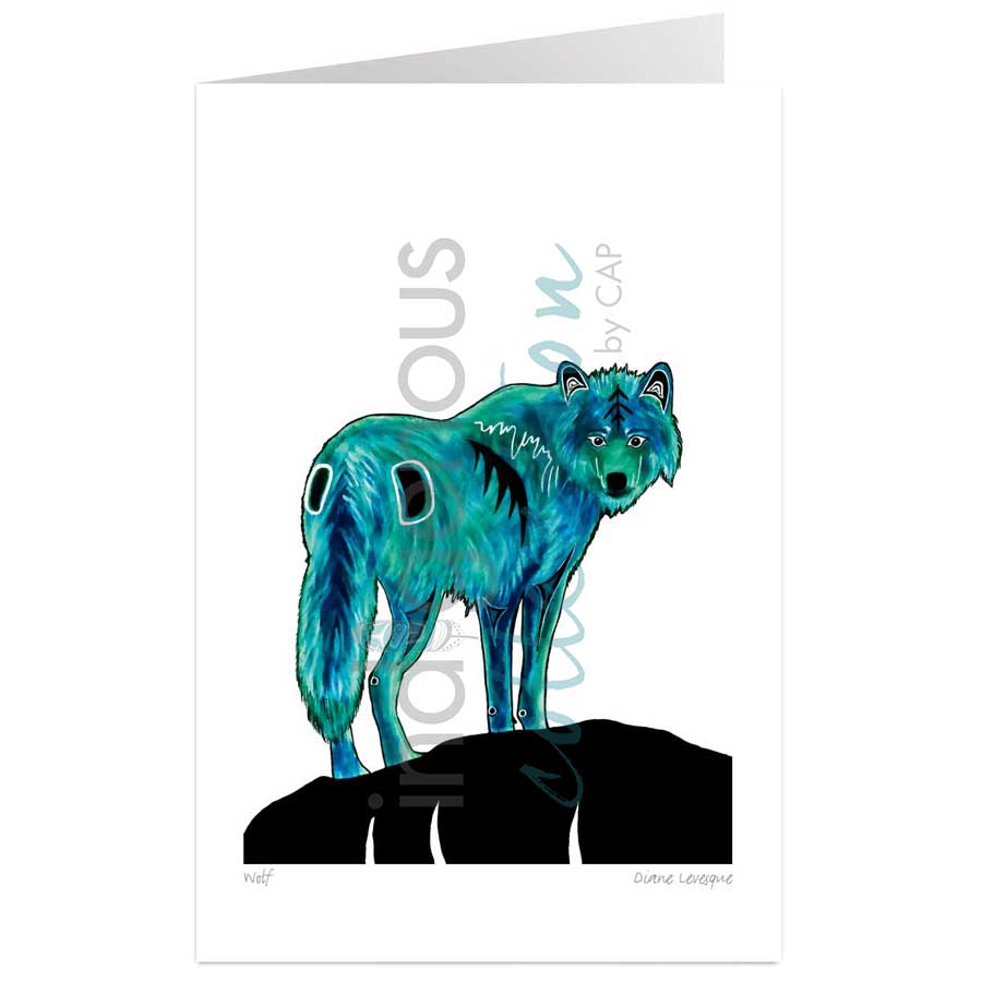 Wolf by artist Diane Levesque