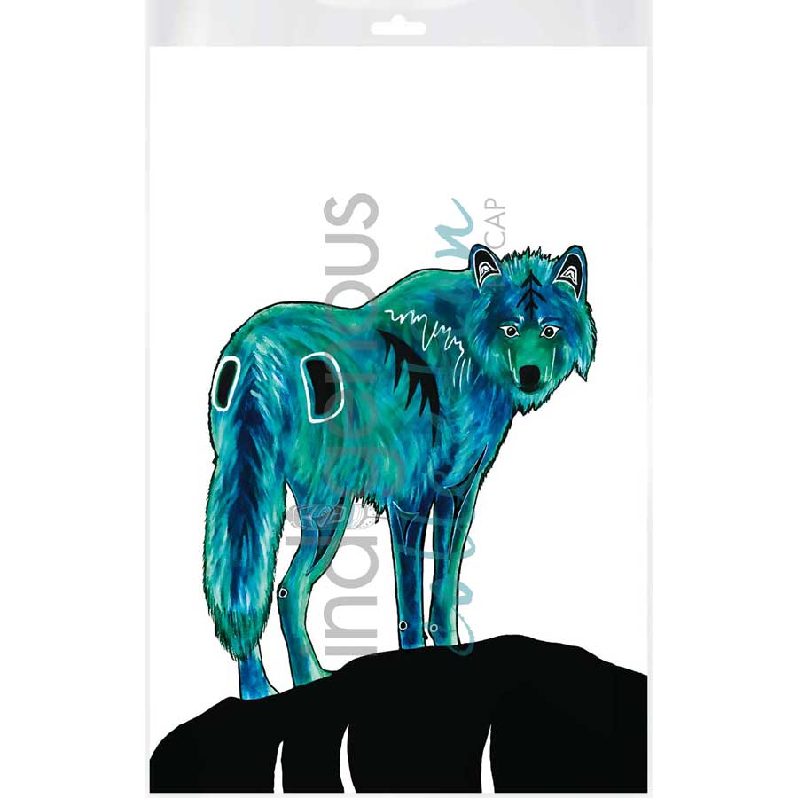Wolf by artist Diane Levesque - Kwakwaka'wakw. Indigenous Collection