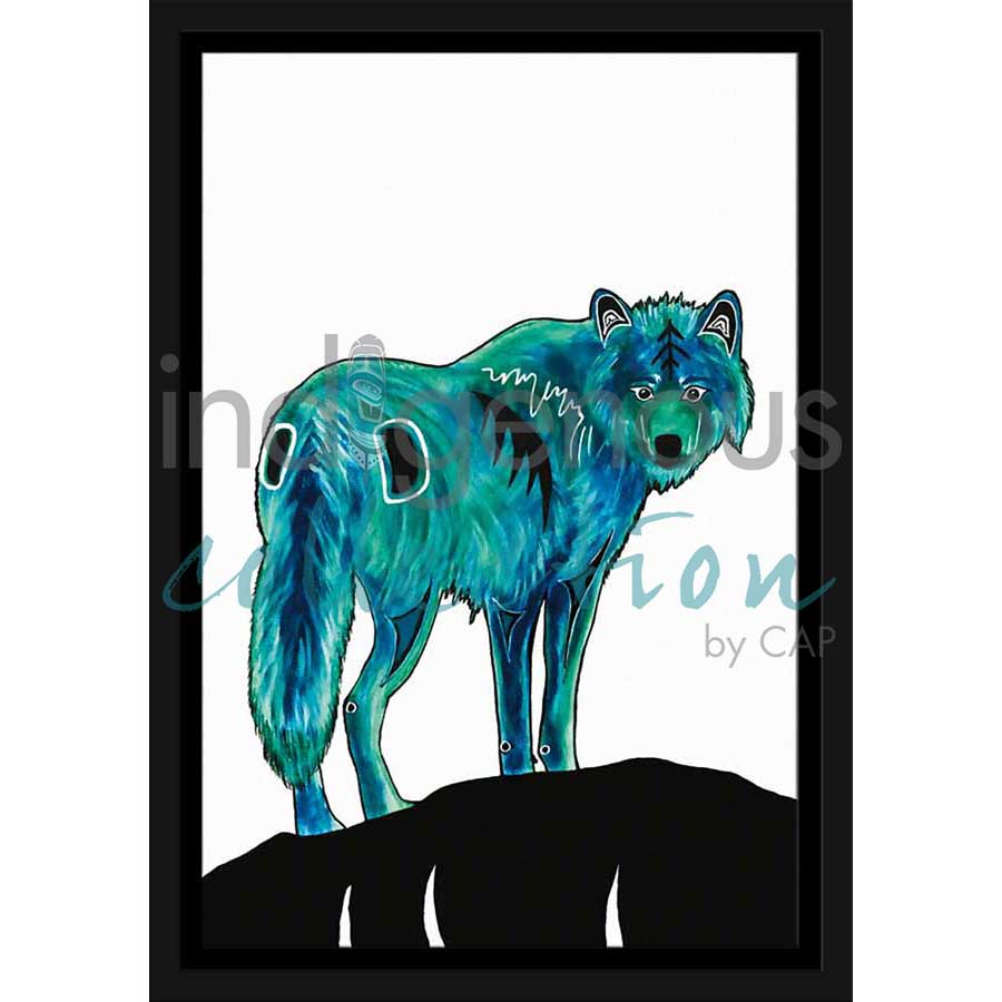 Wolf by artist Diane Levesque - Kwakwaka'wakw. Indigenous Collection