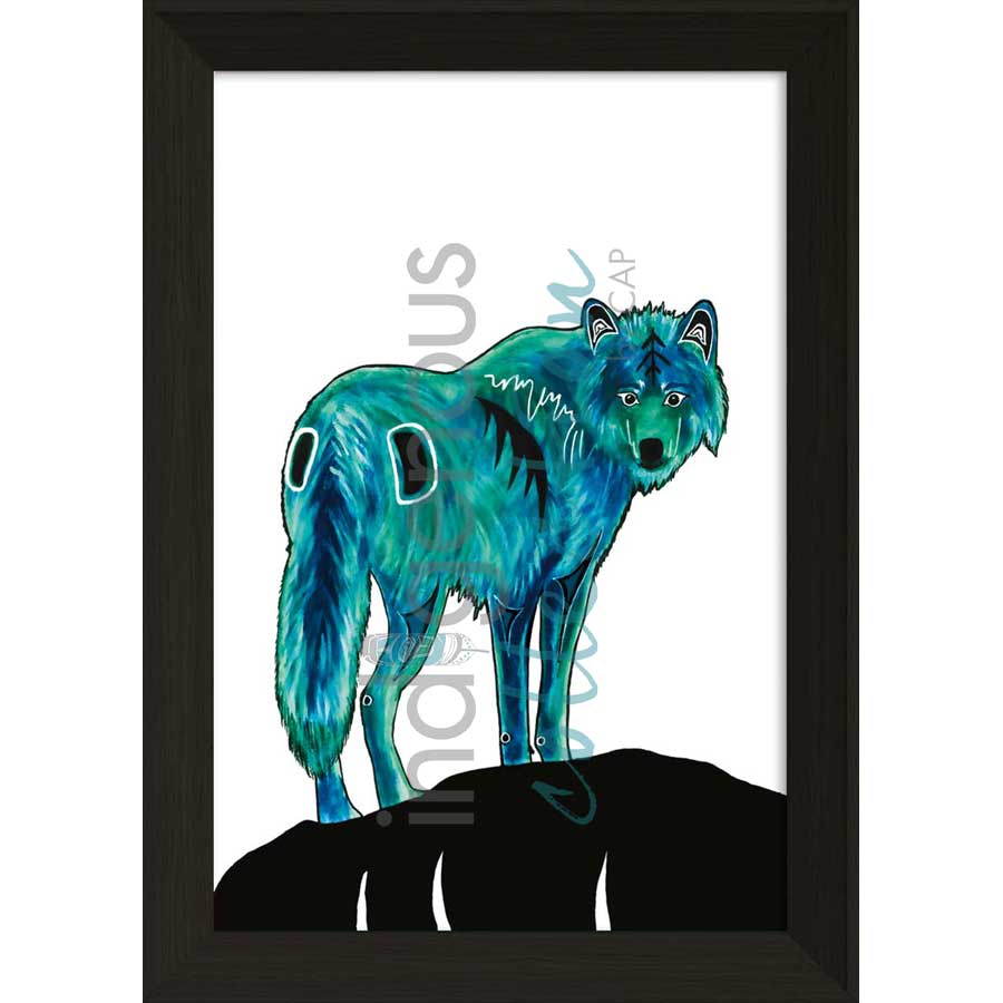 Wolf by artist Diane Levesque - Kwakwaka'wakw. Indigenous Collection