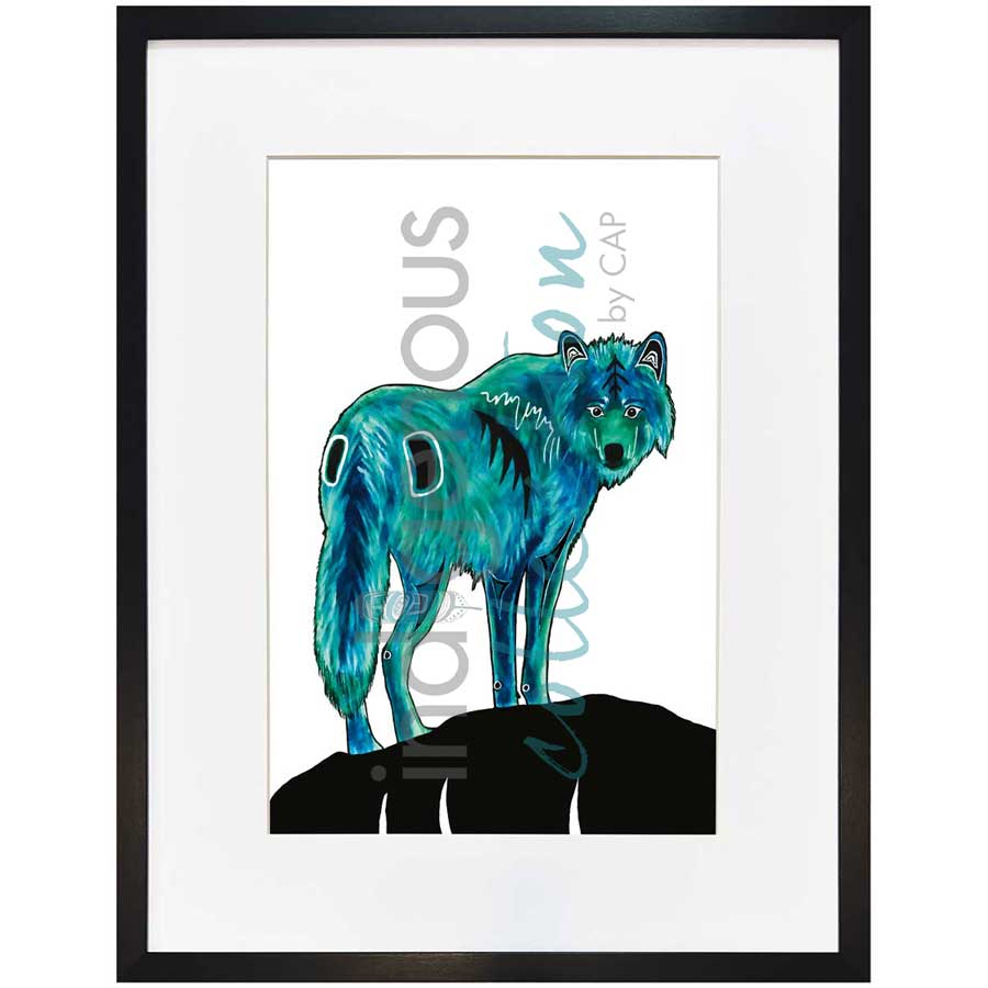 Wolf by artist Diane Levesque - Kwakwaka'wakw. Indigenous Collection