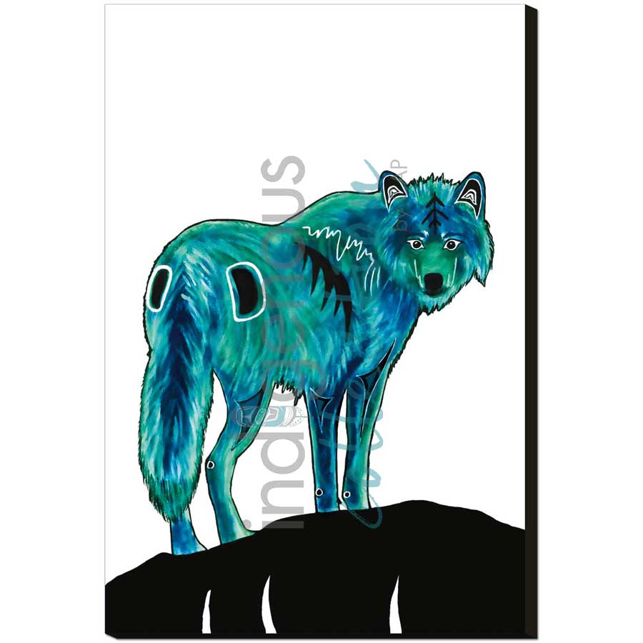 Wolf by artist Diane Levesque - Kwakwaka'wakw. Indigenous Collection