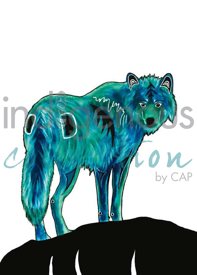 Wolf by artist Diane Levesque