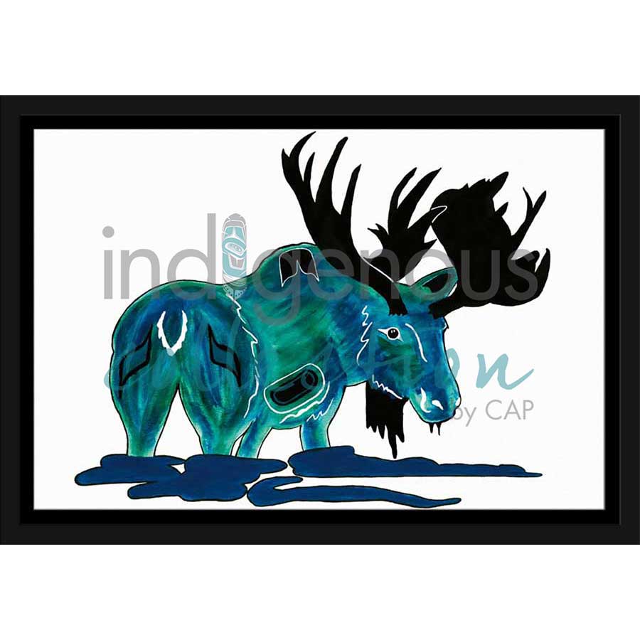 Moose by artist Diane Levesque - Kwakwaka'wakw. Indigenous Collection