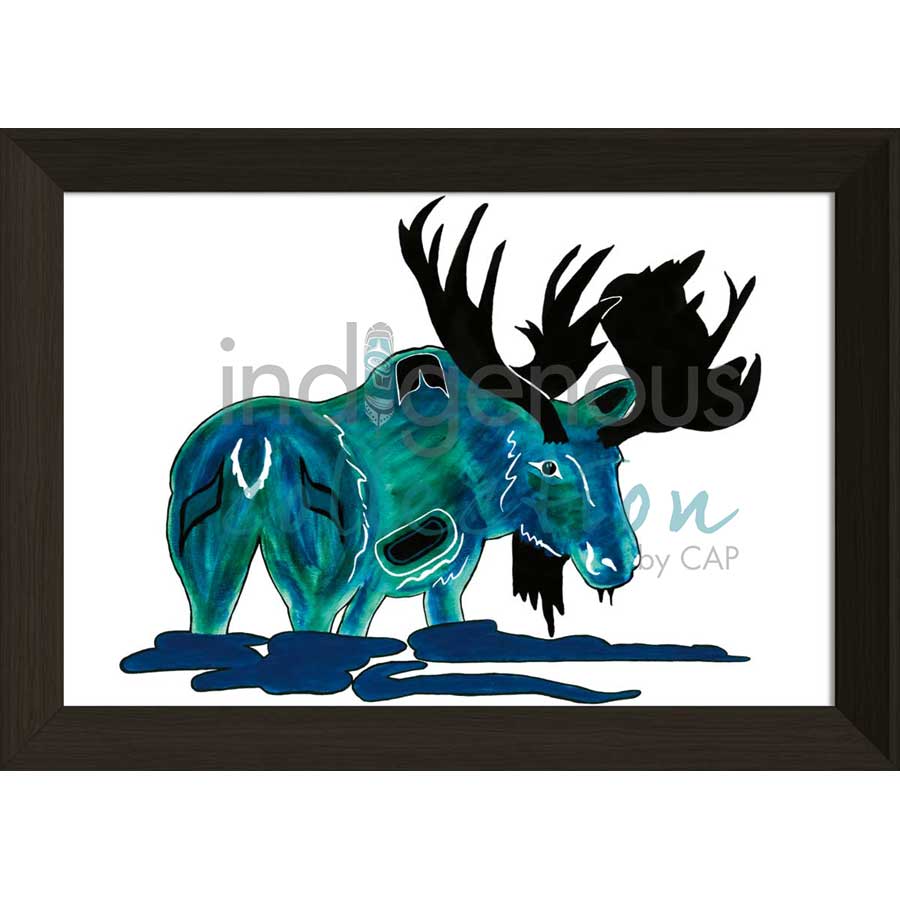 Moose by artist Diane Levesque - Kwakwaka'wakw. Indigenous Collection