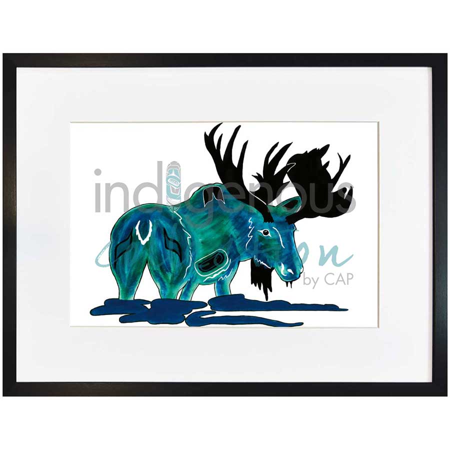 Moose by artist Diane Levesque - Kwakwaka'wakw. Indigenous Collection