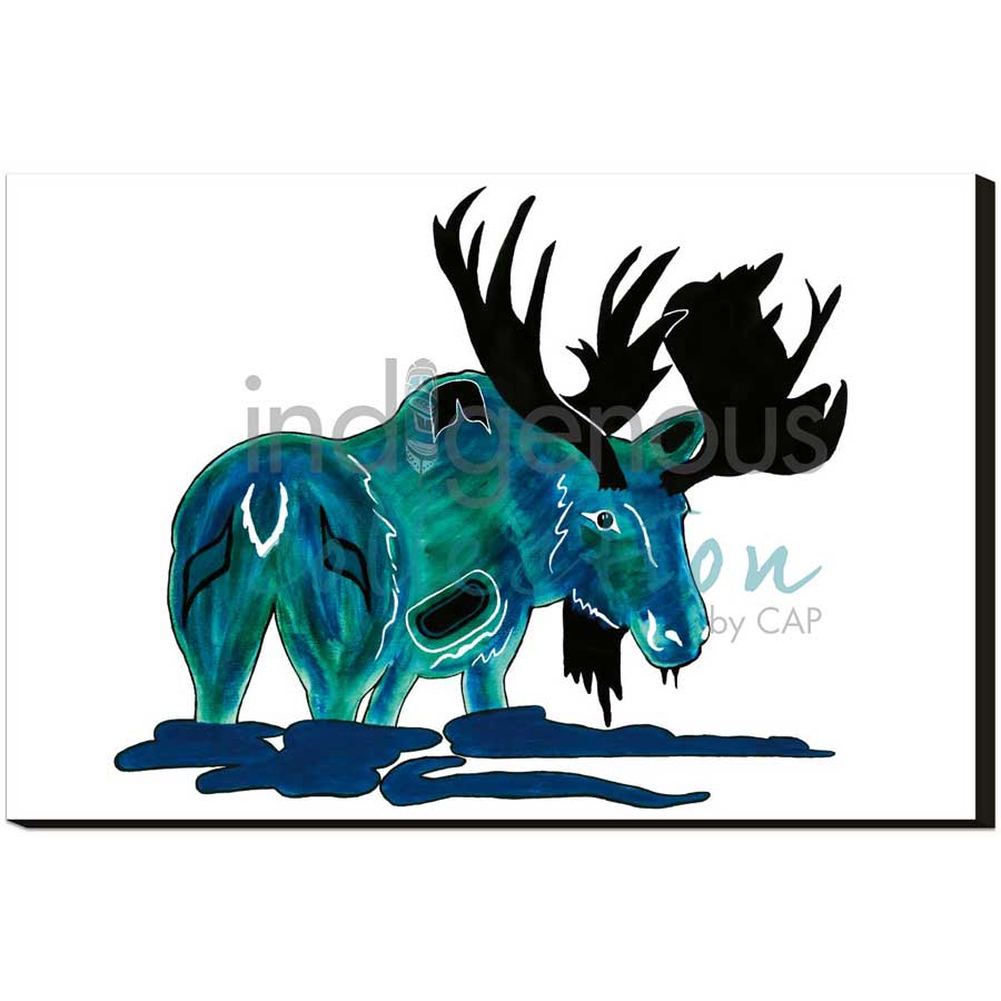Moose by artist Diane Levesque - Kwakwaka'wakw. Indigenous Collection