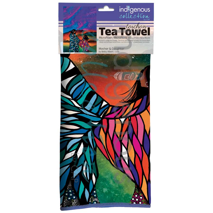 Mother & Daughter Tea Towel by artist Betty Albert