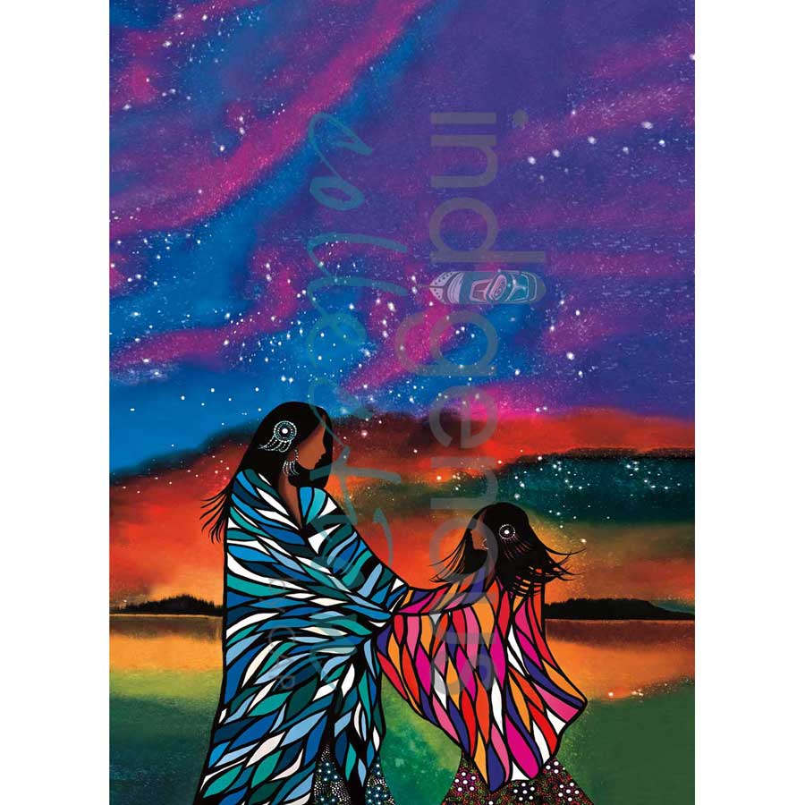 Mother & Daughter Tea Towel by artist Betty Albert