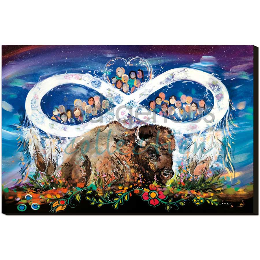 Métis People by artist Carla Joseph - Métis/Cree. Indigenous Collection