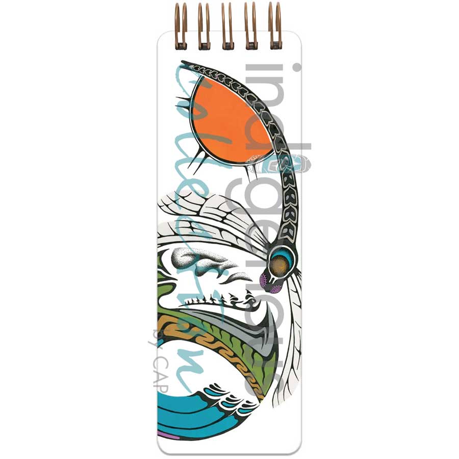 To Dwell In Two Worlds  Notepad by artist Mark Nadjiwan. Indigenous Collection.