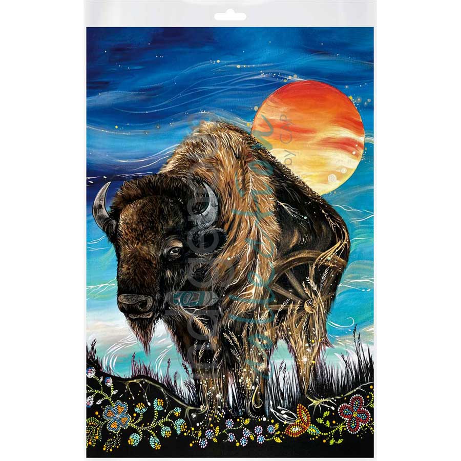 Buffalo by artist Karen Erickson - Métis/Cree. Indigenous Collection