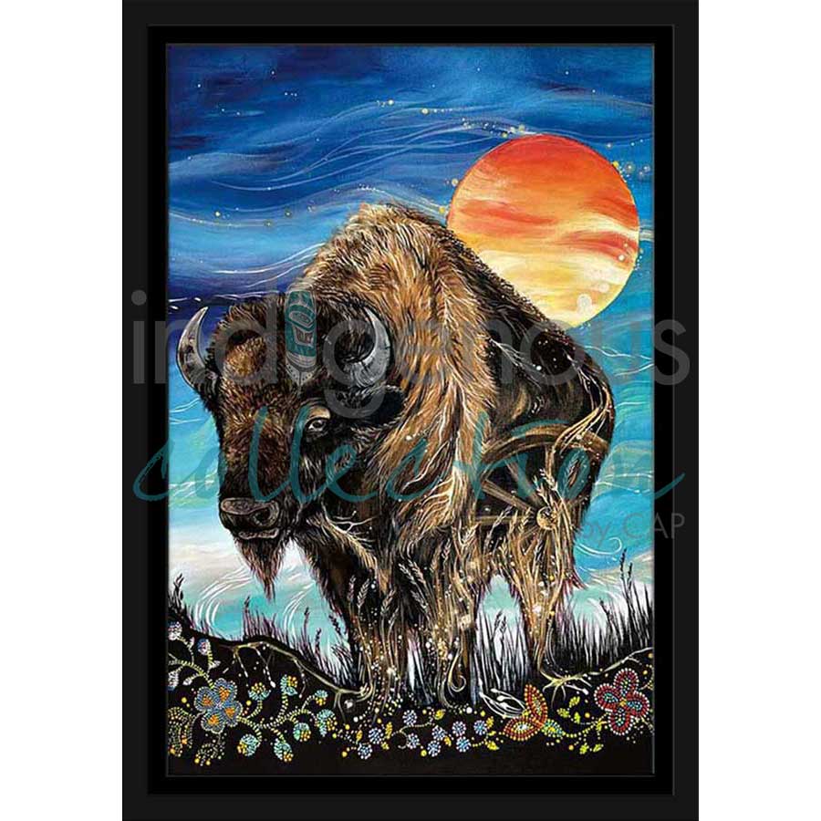 Buffalo by artist Karen Erickson - Métis/Cree. Indigenous Collection