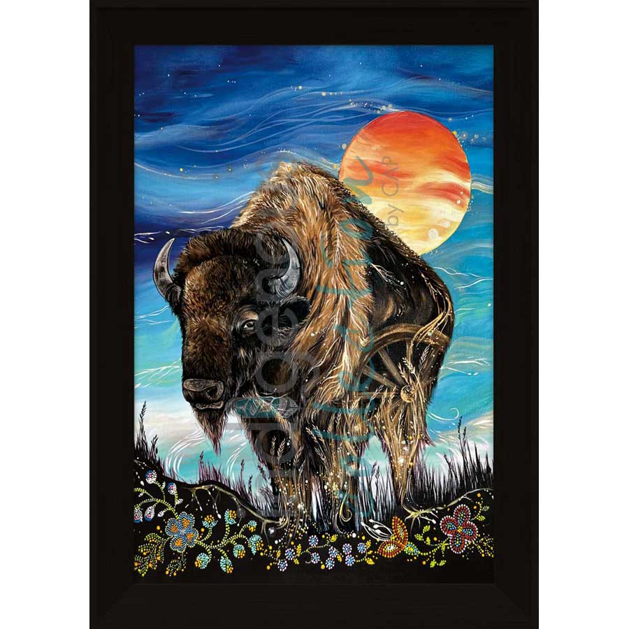 Buffalo by artist Karen Erickson - Métis/Cree. Indigenous Collection