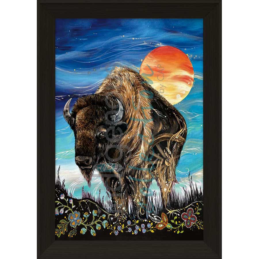 Buffalo by artist Karen Erickson - Métis/Cree. Indigenous Collection