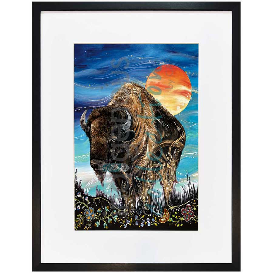 Buffalo by artist Karen Erickson - Métis/Cree. Indigenous Collection