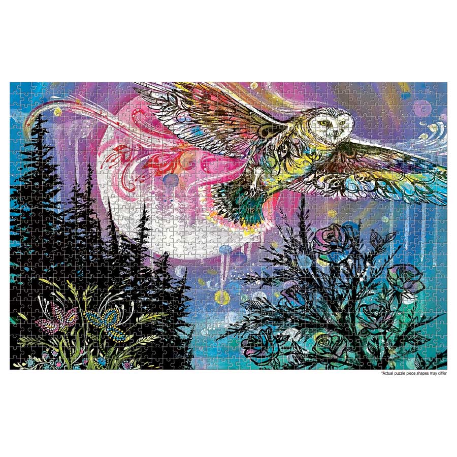 Silent Hunter Puzzle - 1000 Pcs by artist Karen Erickson. Indigenous Collection.
